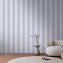 Tapeta w paski niebieska jasnoszara - tapeta z włókniny z teksturą nowoczesną i morską