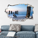 3D Wallsticker Shore om aftenen