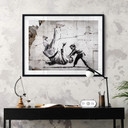 Plakat Banksy'ego w Ukrainie - Mały judoka