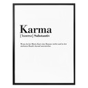 Poster Grammatik Karma