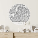 Muursticker rond - Londen