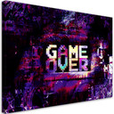 Canvasbillede, Abstrakt game over inskription