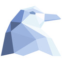 Wallsticker - Polygon - Pingvinhoved