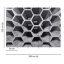 grå og sort non-woven tapet Designwalls HoneycombStructure betonlook