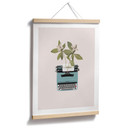 Plakat Frida Floral Studio - Botaniczna maszyna do pisania