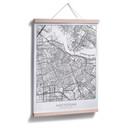 Plakat mapa miasta Amsterdam