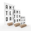 Typografi til bordvisning Amsterdam