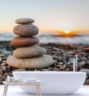 Fototapete, Stein Strand Zen