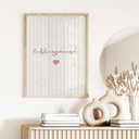 Typografie Poster Lieblingsmensch mit Herz