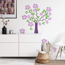 Wallsticker Blomster sæt 9
