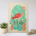 Plakat drewniany Goed Blauw - Flaming