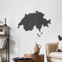 Dekoracja drewniana mapa Szwajcarii