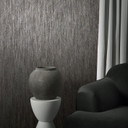 Papier peint uni, intissé Natural Opulence noir