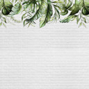 WatercolorLea2 plantetapet i grågrøn - non-woven tapet Designwalls 2 - 2,55 x 3,5 m