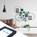 Wallsticker Blomstrende Tribal inkl. 3 fotorammer