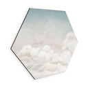Hexagon Wanddecoratie Rustige Wolken - Oliver Robins - Alu-Dibond