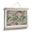 Plakat tropikalne liście w dżungli różowy - Bloomery Decor