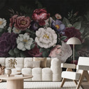 Fototapeta z kwiatową martwą naturą Redouté | Fototapeta w kwiaty - Bloomery Decor