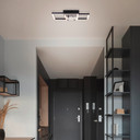 Deckenleuchte Chloe, schwarz, 40 x 40 cm, Metall LED-Deckenleuchte, dimmbar