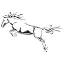 Sticker mural - Cheval Obstacle