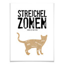 Poster Streichelzonen - Katze