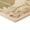 Plakat drewniany podróż do dinozaurów - Ombre - Kikki Belle