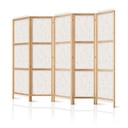 Paravent, Raumteiler freistehend, Trennwand - Star Map - Delicate Constellations in Warm Shades