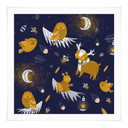 Plakat zwierzęta leśne nocą - UN Designs