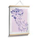 Plakat Pozytywne nastawienie do ciała - Line Art Floral