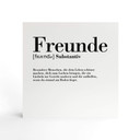 Holzbild zum Hinstellen - Grammatik - Freunde - 15x15 cm