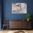Canvasbillede, Pegasus hest abstrakt