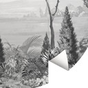 Fotobehang Idyllisch plantenlandschap - Ms Tiff - Rond - Zelfklevend/niet-geweven