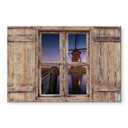 Stænkplade 3D Trævindue - Pablo - Kinderdijk 2