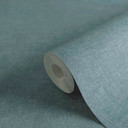 Papel pintado con textura de lino en azul frío - papel pintado no tejido para un ambiente moderno