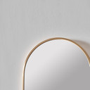 Wandspiegel gold gebogen - Glasgow - 30x90 cm