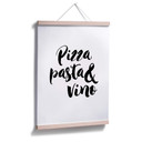 Plakat Pizza Pasta Vino