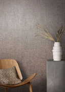 Tekstureret tapet, non-woven Naturlig Opulens i rød, brun