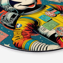 Vægcirkel Treechild - Astronaut Mickey – print på aluminium (Alu-Dibond)