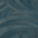 Papier peint à motifs de feuilles Elysium turquoise
