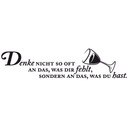 Wandtattoo Denke nicht so oft an...