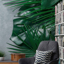 Nature PalmLeaves tapet i grågrøn - non-woven tapet Designwalls 2 - 2,55 x 3,5 m