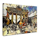 Obraz na płótnie Zamart - Kandinsky spotyka Bramę Brandenburską w Berlinie