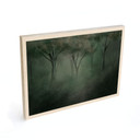 Houten Wanddecoratie bos magie in de ochtendmist groen - Ms Tiff