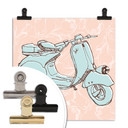 Poster - Illustrated Vespa