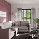 Homing Vorhang Lisa mit verdeckten Schlaufen grau -  2,45x1,40 m