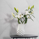 blomstret tapet, non-woven tapet Kumano hvid