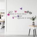 Muursticker Casa si trova dove