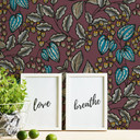 Architects Paper Floral Impression - Papier peint intissé fleuris, rouge