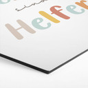 Alu-Dibond Hexagon - positiver Spruch 'Fehler sind Helfer'