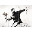 Fototapeta Banksy - Miotacz kwiatów